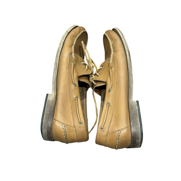 Thursday Boot Company Leather Boat Shoes Loafers Tan Moc Toe US 13 EU 47 Lace Up main image 5